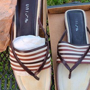 Unisa Genuine Leather Multi Colored Sandals size 10